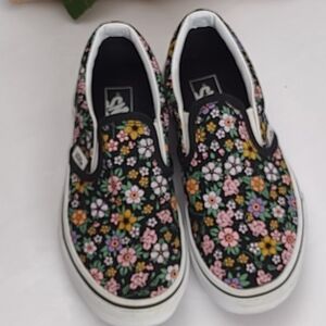 Floral Slip-On Kids Shoes